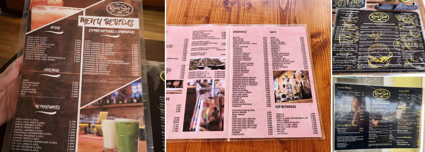 Riverside Pub Menu