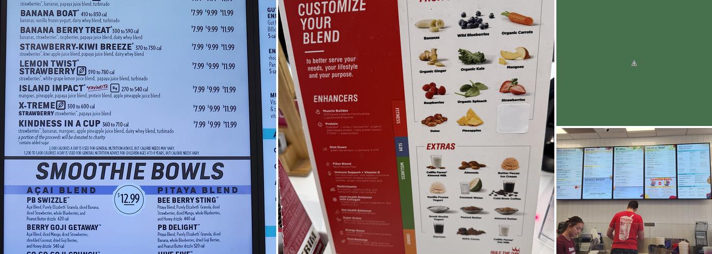 Smoothie King Menu