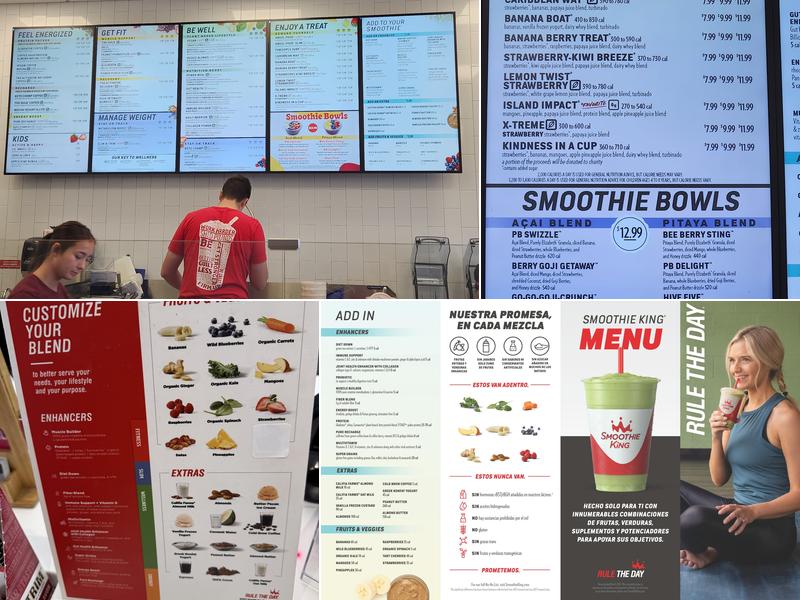 Smoothie King Menu