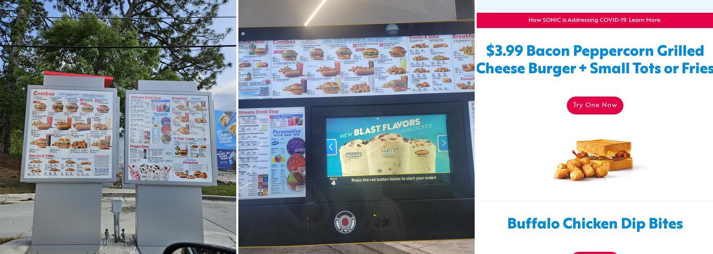 Sonic Drive-In Menu