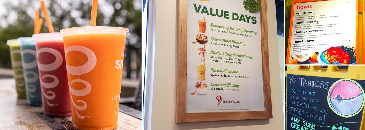 Jamba Menu