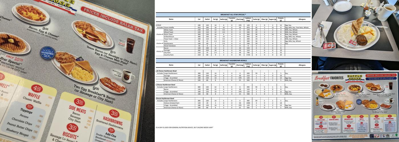 Waffle House Menu