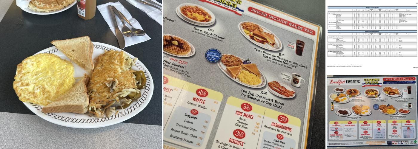Waffle House Menu