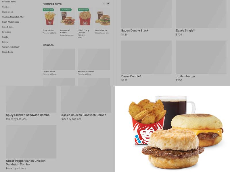 Wendy's Menu