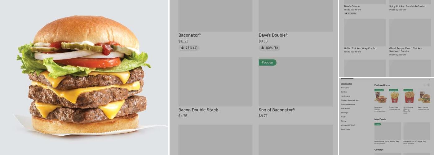 Wendy's Menu