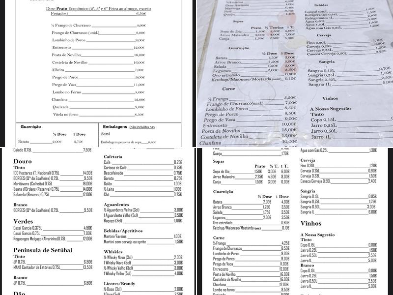 Frango Malandro Menu