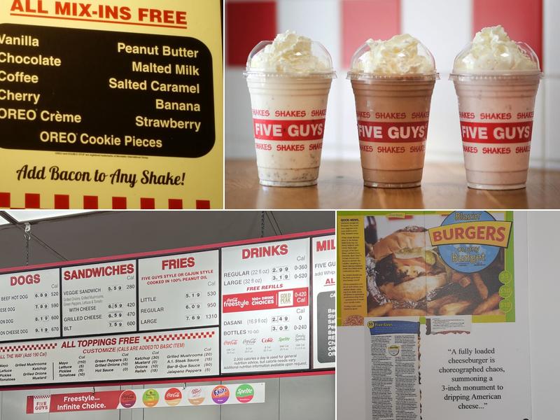 Five Guys Menu