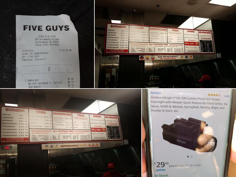 Five Guys Menu