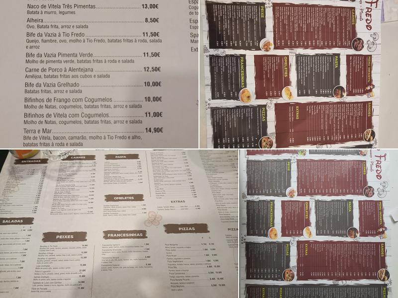 Pizzaria Tio Fredo Menu