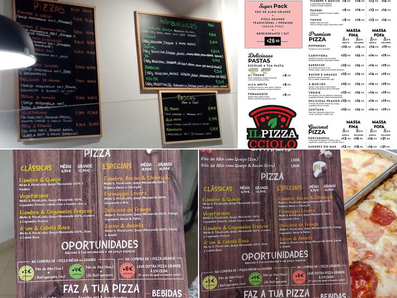 IL PIZZACCIOLO Menu