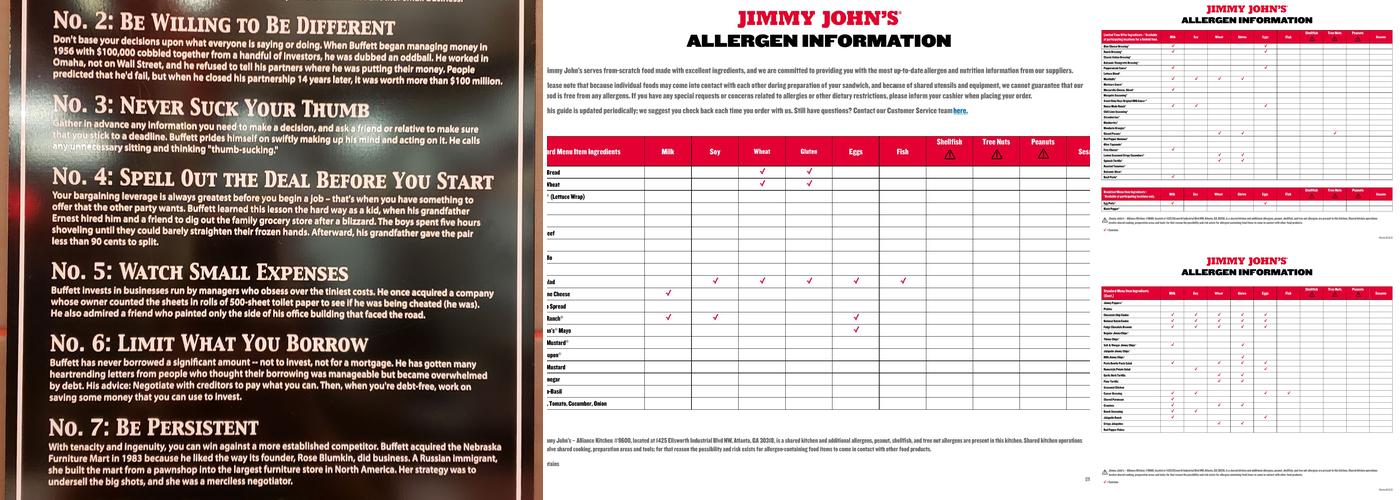 Jimmy John's Menu