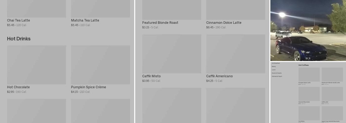 Starbucks Menu