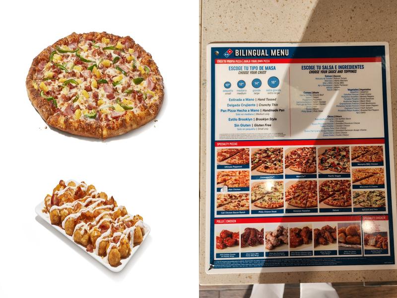 Domino's Pizza Menu