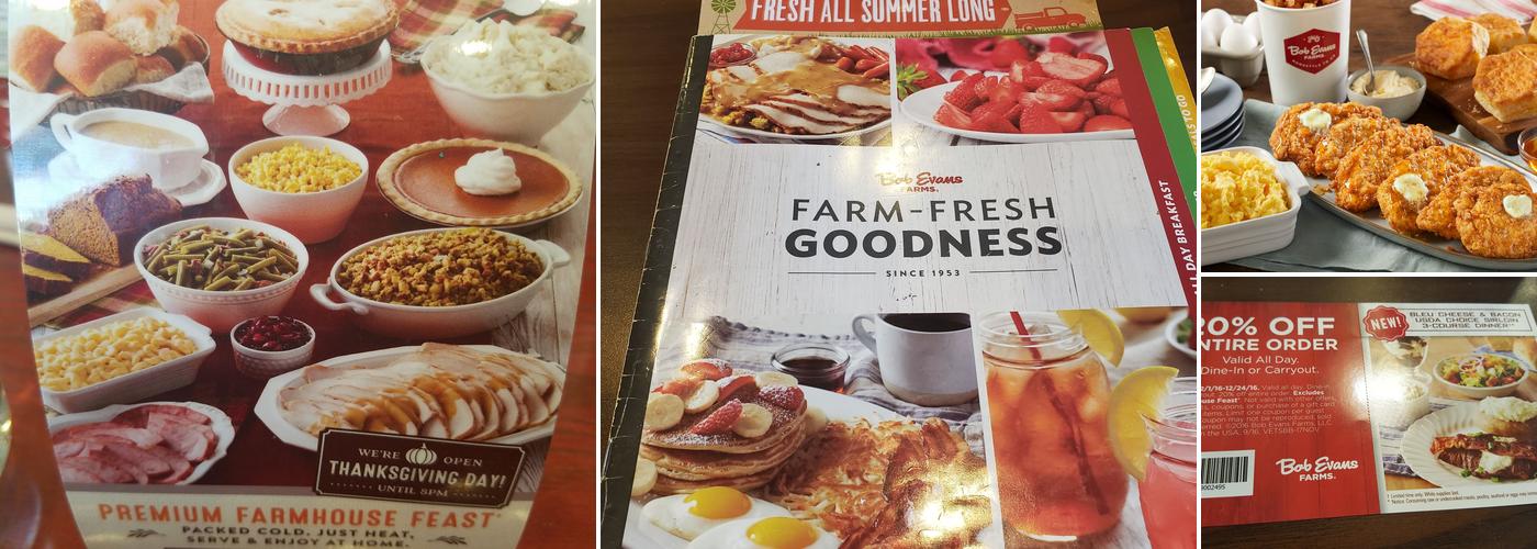 Bob Evans Menu