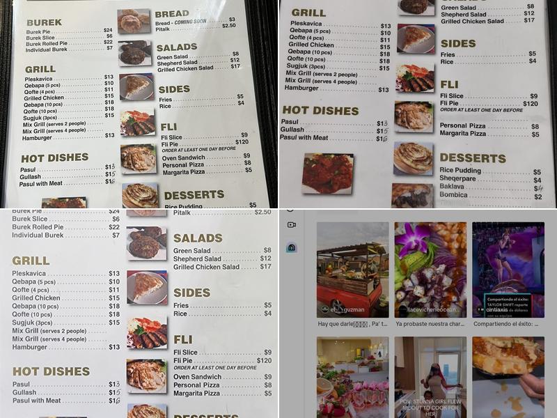 Blend's Bakery and Grill Menu