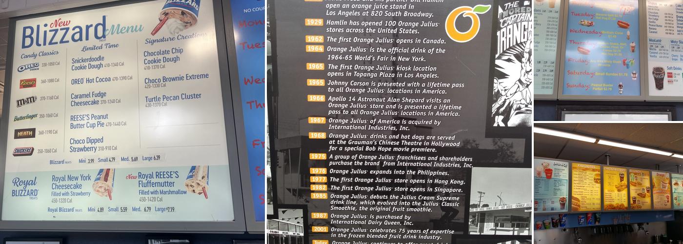 Dairy Queen Store Menu