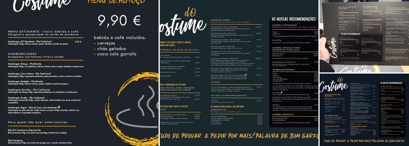 Docostume Menu