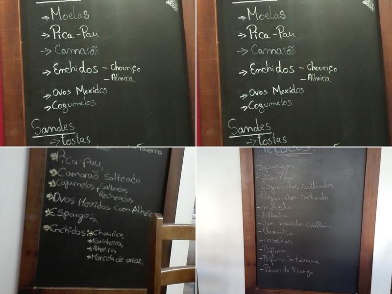 A Taverna Menu