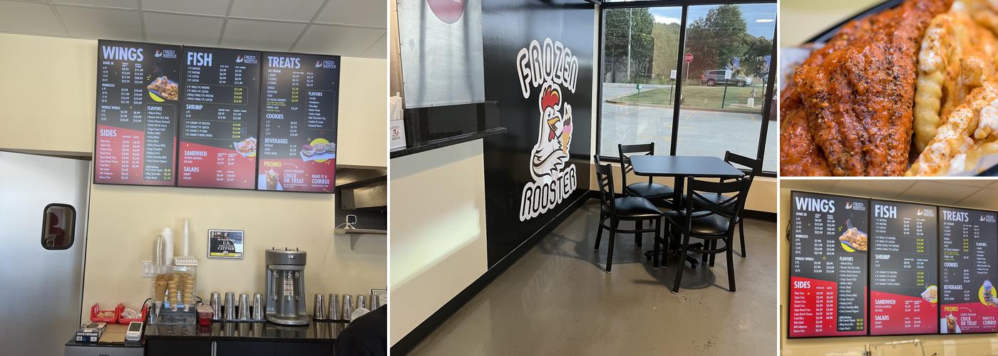 Frozen Rooster Menu