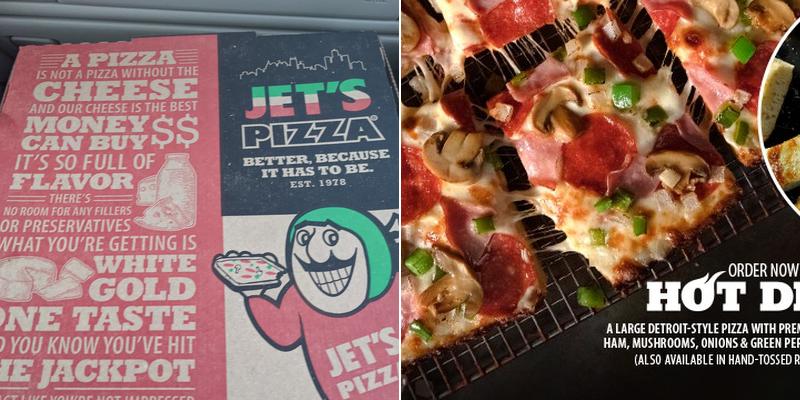Jet's Pizza Menu
