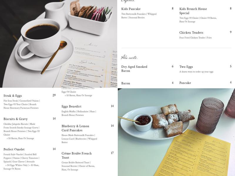 Marmalade Brunch House Menu