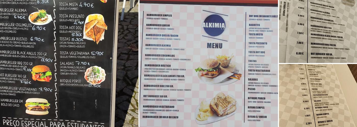 Alkimia Menu