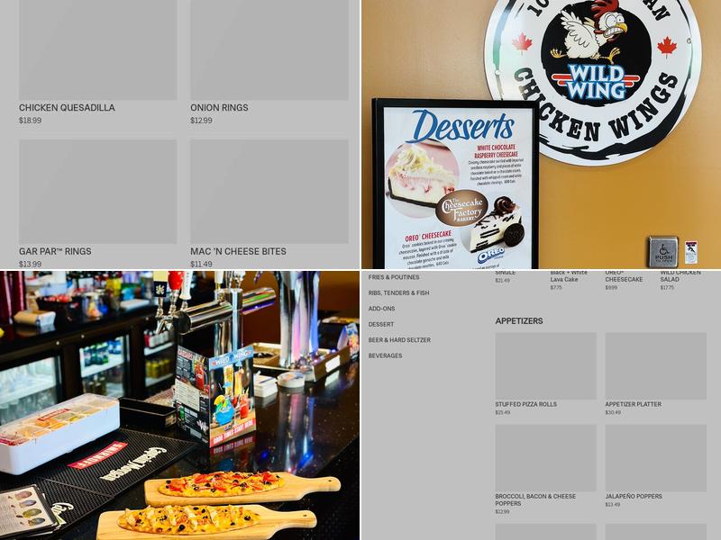 Wild Wing Menu