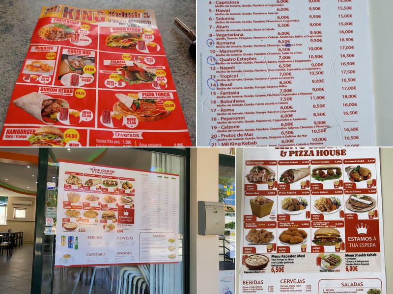 Mr King kebab pizza house Menu