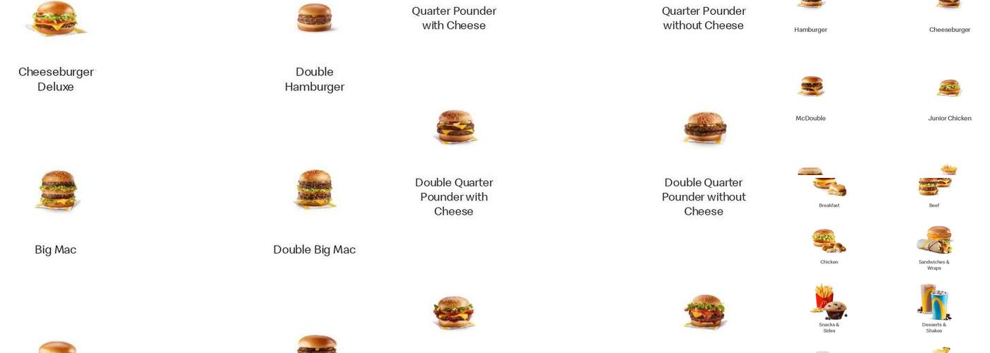McDonald’s Menu