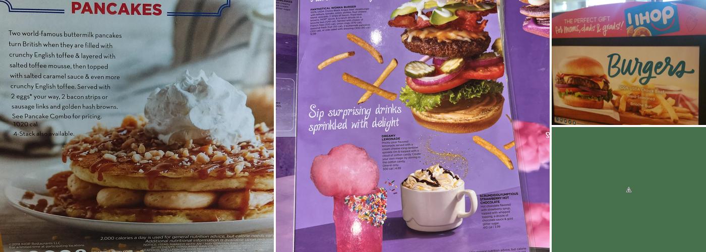 IHOP Menu