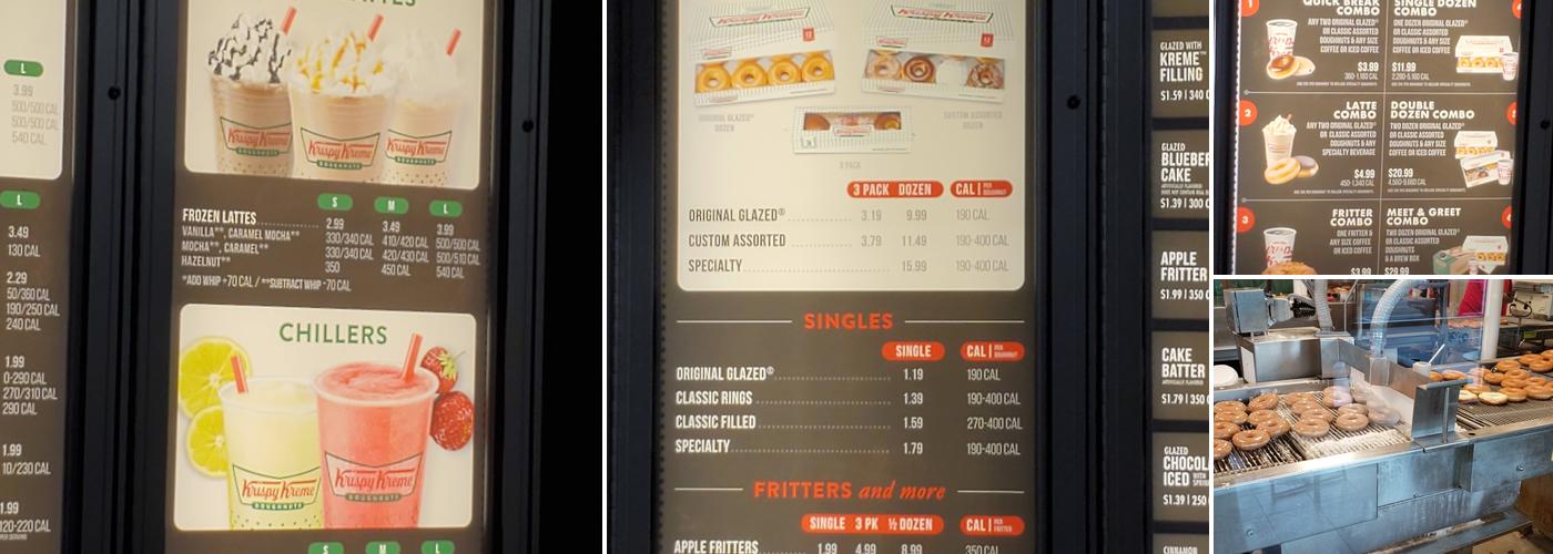 Krispy Kreme Menu