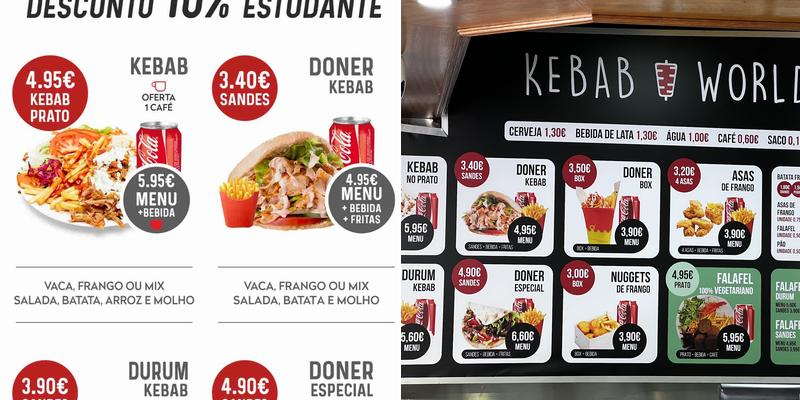 Kebab world Menu
