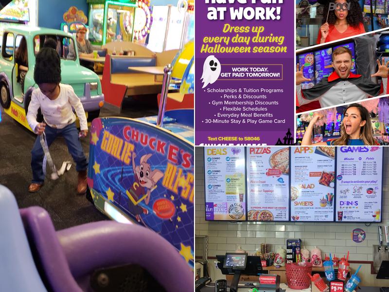 Chuck E. Cheese Menu