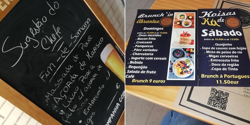 D'gustar Restaurante Café Menu