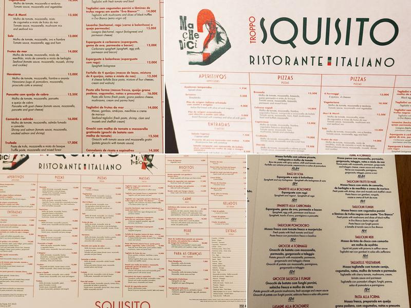 Squisito Menu