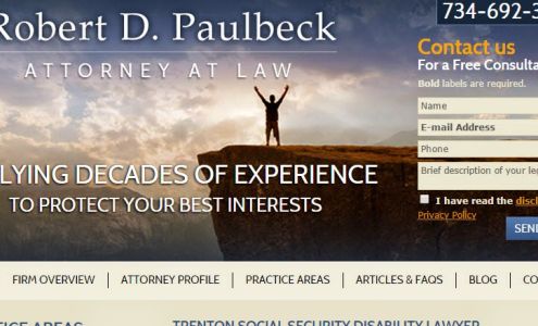 Law Office of Robert D Paulbeck 2615 W Jefferson Ave, Trenton Michigan 48183