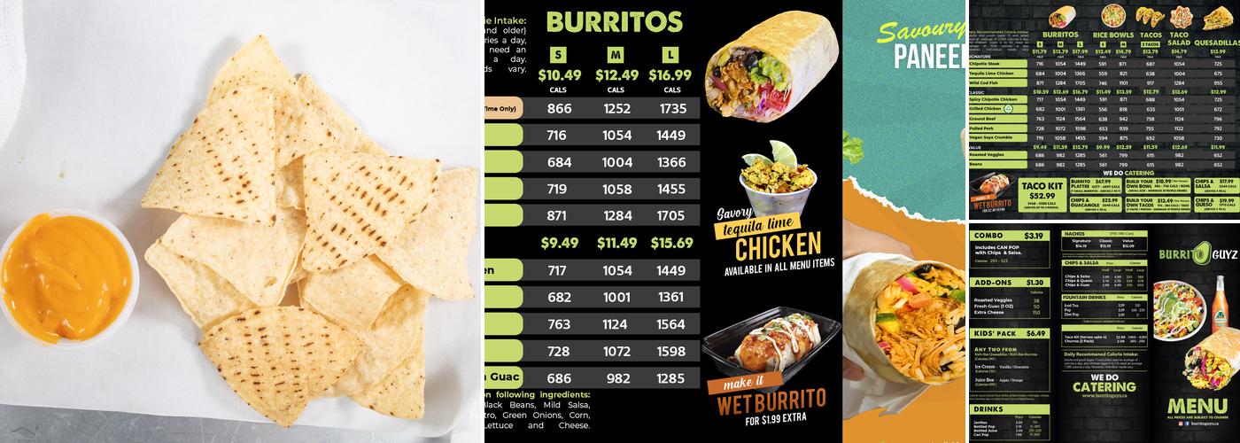 Burrito Guyz Menu