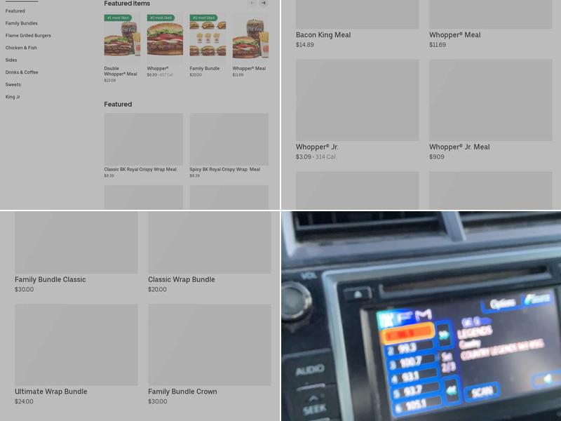 Burger King Menu