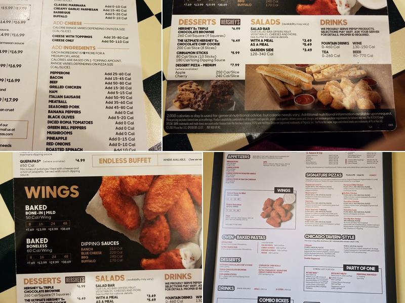 Pizza Hut Menu