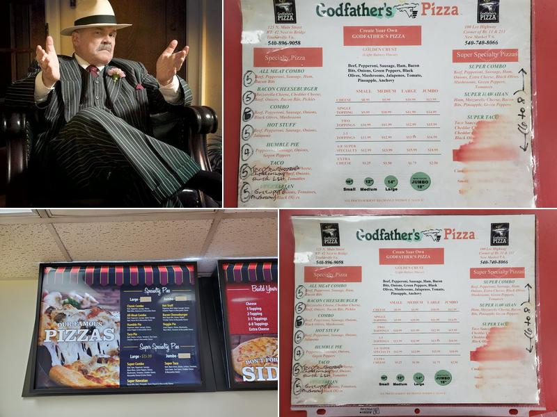 Godfather's Pizza Menu