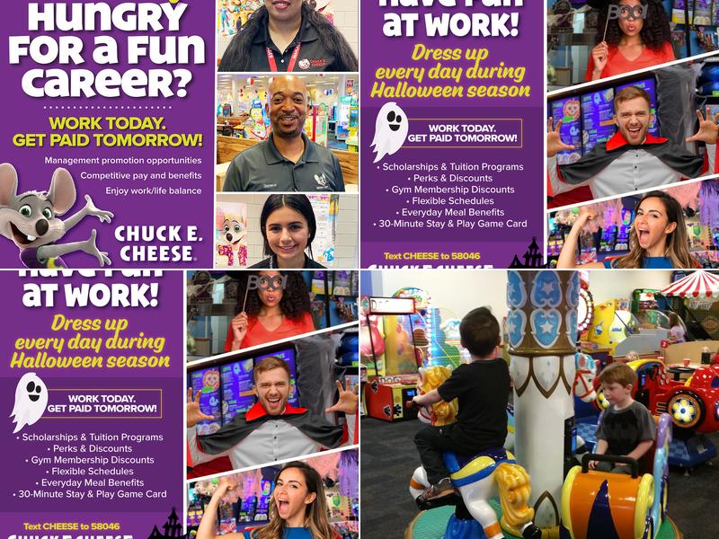 Chuck E. Cheese Menu