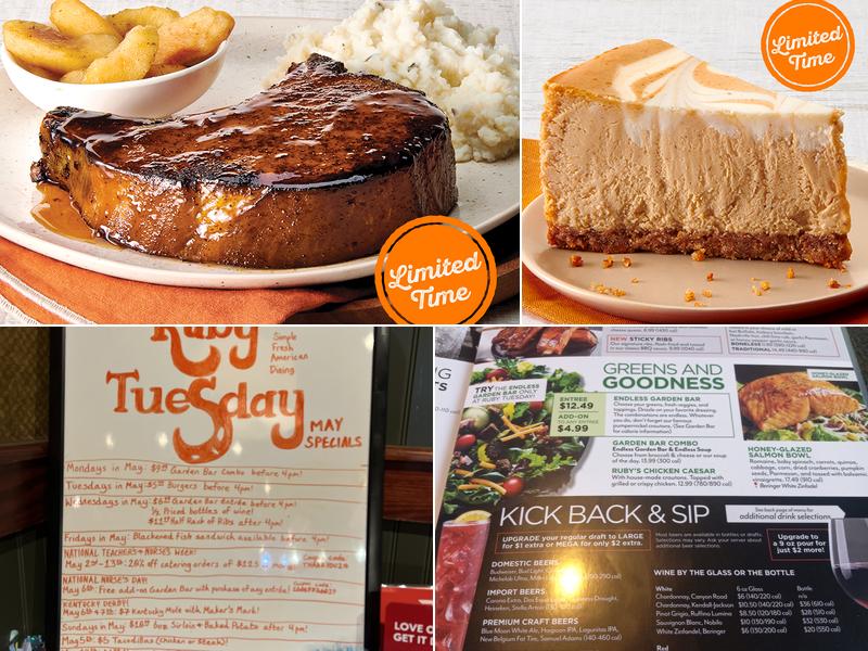 Ruby Tuesday Menu