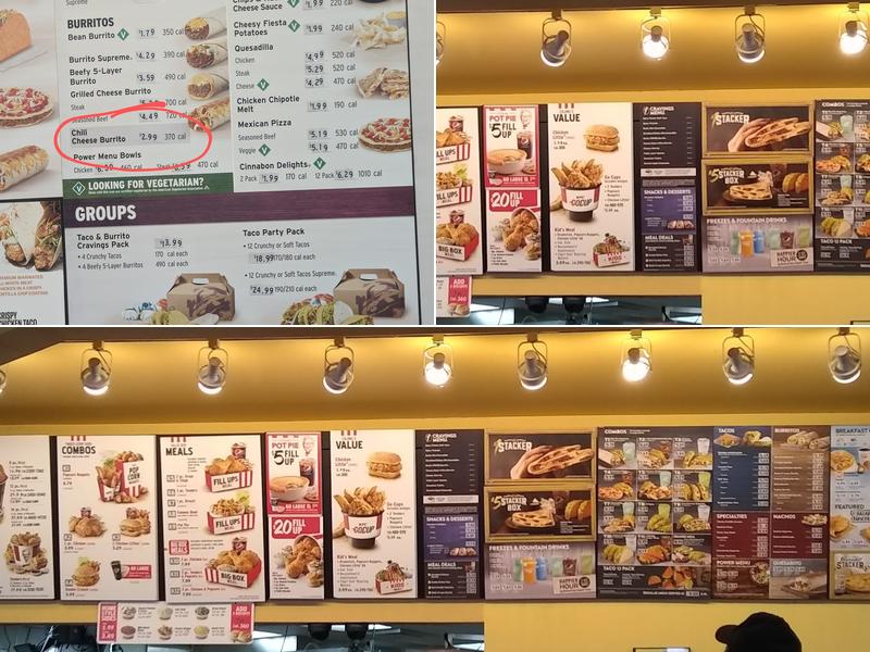 Taco Bell Menu
