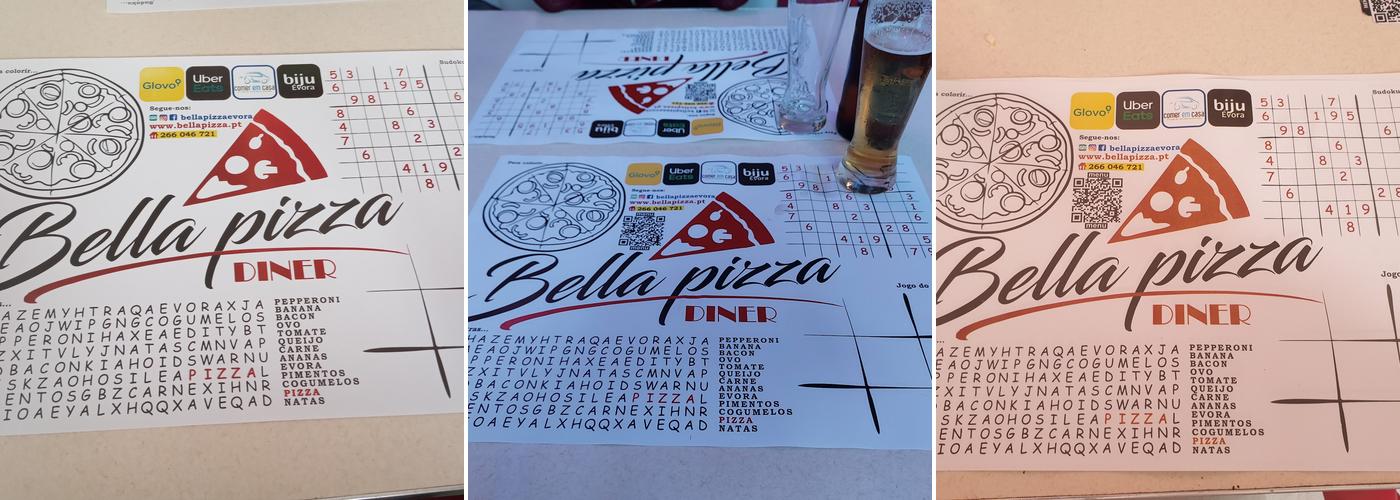 Bella Pizza Diner Menu