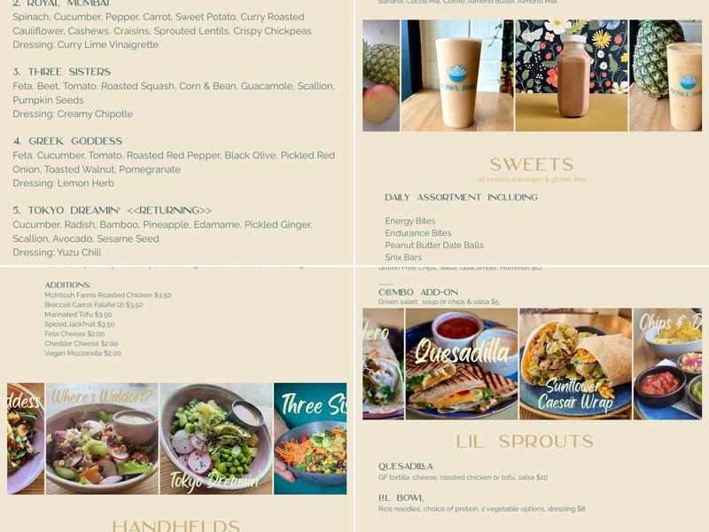 Bowl Bar Stratford Menu