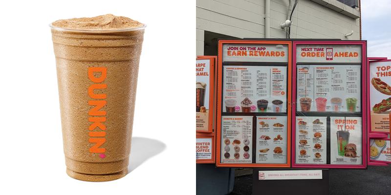 Dunkin' Menu
