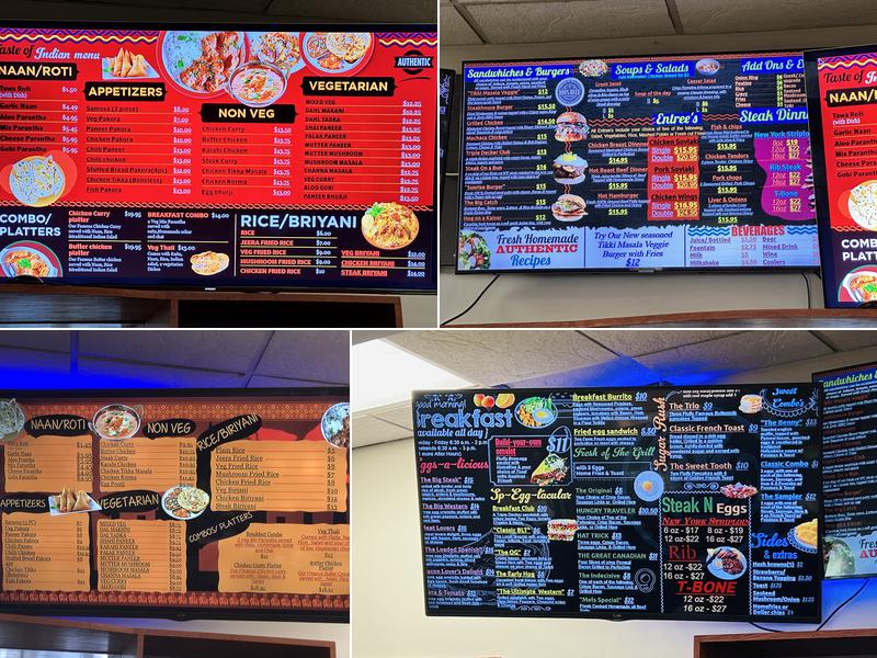 Taste of India Restaurant Menu