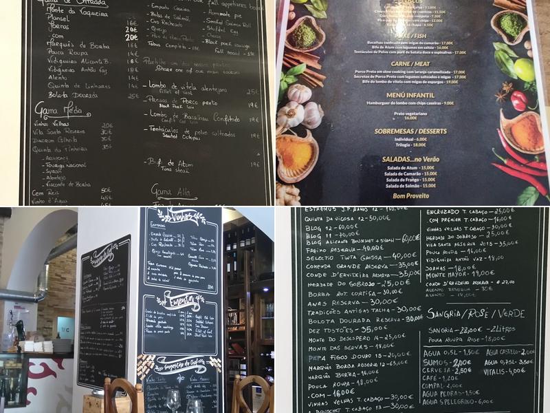 Tábua do Naldo Menu