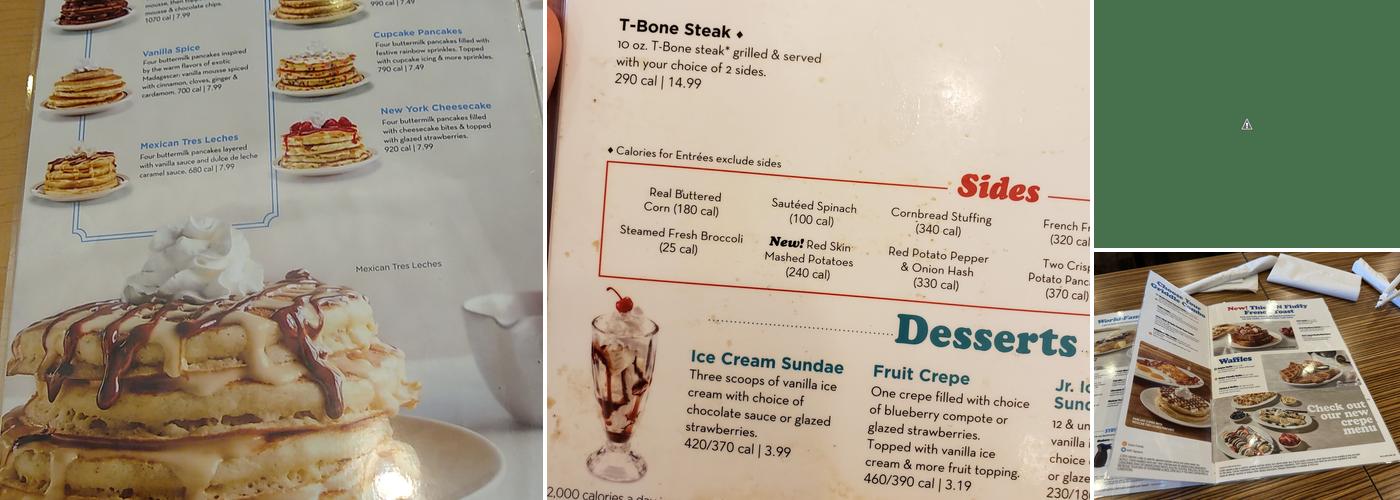 IHOP Menu
