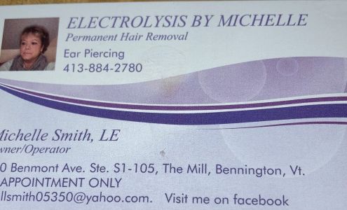 Electrolysis By Michelle 160 Benmont Ave, Bennington Vermont 05201